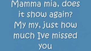 ABBA Mamma Mia lyrics [upl. by Oinotnanauj]