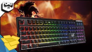 Tastatura gaming ASUS Cerberus Mech RGB unboxing si prezentare [upl. by Jami]