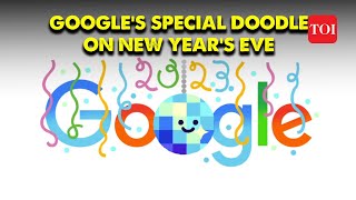 Happy New Year 2024  Heres How Google Doodle is celebrating New Years Eve  The Origin of Doodles [upl. by Nielsen]