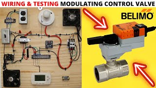 HVAC TRAINING BOARD Wiring amp Testing A Belimo Modulating Control Valve Modulating Actuator Theory [upl. by Retsehc]