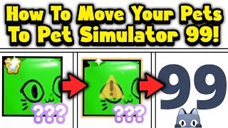 How to Transfer Pets from PSX to Pet Sim 99 Everything you need to know [upl. by Yemar456]