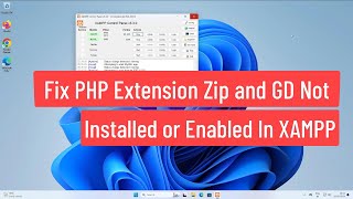 Fix PHP Extension ZIP and GD Not Installed or Enabled In XAMPP [upl. by Assitruc116]