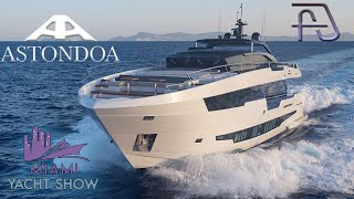 Astondoa 100 Century Yacht  MT DOOM at Miami Yacht Show  MYS 2020 [upl. by Ahsitel]