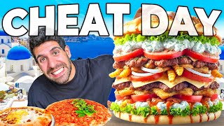 MANGIO TUTTO QUELLO CHE VOGLIO PER 24H  CHEAT DAY A SANTORINI [upl. by Suixela]