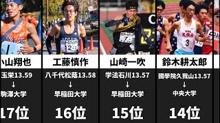 大学駅伝 2023年度 13分台高校生ランナーの進路 箱根駅伝 [upl. by Zeculon]