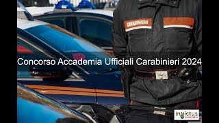 Concorso 65 Allievi Ufficiali Accademia Carabinieri 2024 [upl. by Junina]