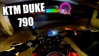 NEW YEARS NIGHT RIDE  KTM DUKE 790 AUSTIN RACING  QUICKSHIFTER [upl. by Hattie]