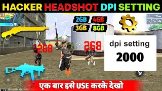 Free Fire Auto Headshot Trick 2023 Sensitivity  2gb 4gb 6gb Ram Headshot Sensitivity Setting [upl. by Tansy]