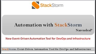 DevOps Video1  StackStorm  Introduction to StackStorm EventDriven Automation with StackStorm [upl. by Myrle]