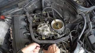 MercedesBenz 260E W124 M103 Idle Stalling Problem  Idle Air Control Valve Cleaning [upl. by Randall]