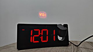 Goloza LED Projection Alarm Clock Review [upl. by Annaehs336]