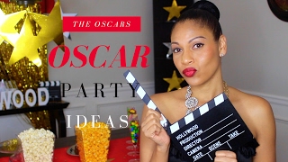 Oscars Party Ideas  DIYs Decorations Food amp more [upl. by Bay]