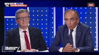 Débat Mélenchon VS Zemmour  Le replay [upl. by Killarney27]