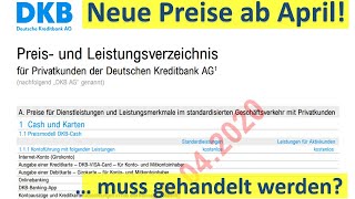 DKB Neues Preisverzeichnis Muss gehandelt werden [upl. by Akeber311]