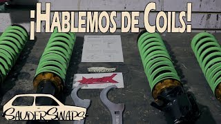 COMO INSTALAR COILOVERS SUSPENSIÓN AJUSTABLE  SauderSwaps [upl. by Fusco]