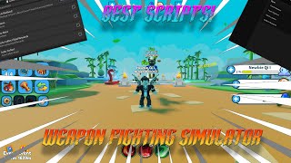 NEW ROBLOX  Weapon Fighting Simulator Script GUI  Auto Farm amp Quest Gamepasses PASTEBIN 2022 [upl. by Nybor637]