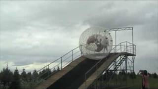 Zorbing on Richardson Farm [upl. by Enileve]