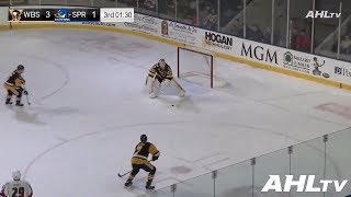 AHL goalie Tristan Jarry becomes the first goaltender in WilkesBarreScranton history to score [upl. by Sigvard]