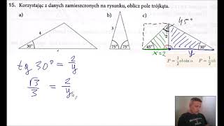 Teraz matura Planimetria PP zestaw A zadanie 15 [upl. by Ardnasil]