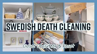 Swedish Death Cleaning  Closet Declutter amp Reset [upl. by Enra]