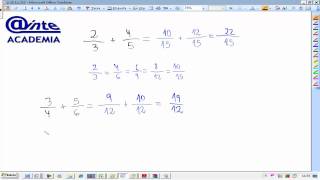 Suma y resta de fracciones Matematicas 2º ESO AINTE [upl. by Hanfurd813]