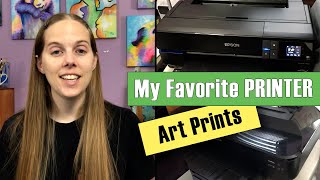 Best Printer for Fine Art Prints Epson SureColor Canon Pixma Print on Demand  Review for Artists [upl. by Hgiel]