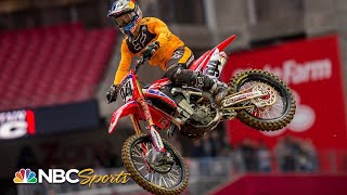 Supercross Round 2 at Glendale  EXTENDED HIGHLIGHTS  11219  NBC Sports [upl. by Hairahs]