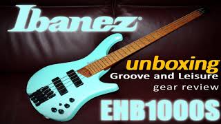 new IBANEZ EHB1000S short scale headless bass UNBOXING and First View [upl. by Jillayne]