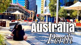 Perth Western Australia 🇦🇺  Elizabeth Quay walking Tour  4K UHD 60fps [upl. by Anirbas445]