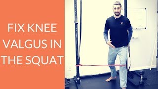 Fix knee caving how to activate glutes and fix knee valgus in the squat [upl. by Orenid]