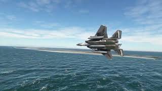 Ship Spotting in the Straits of Hormuz Oman Flying the F15C o\ Microsoft Flight Simulator [upl. by Hamilton]