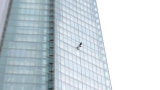 Prince Andrew abseils Europes tallest building [upl. by Ahsilad]