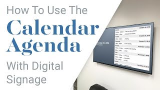 How to display the Calendar Agenda Integration on any TV or display [upl. by Amsirac]