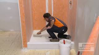 How to Install the full Schluter KERDI  Shower Kit Together [upl. by Ahsiemaj928]