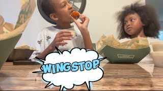 trying and eating all flavors of wingstop [upl. by Briggs]