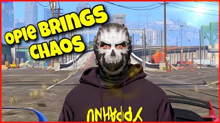 Opie Destructive Cars Destroys Cops amp They Hated Opie in Redline GTA 5 RP [upl. by Yrellih868]