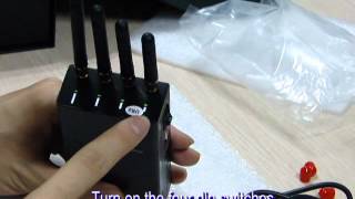 Portable cellphone jammerGPS jammer WIFI jammer Bug Jammer 5G jammer [upl. by Ayamahs]