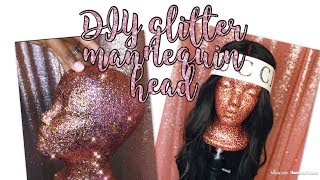 ✨ GLITTER STYROFOAM WIG HEAD ✨ [upl. by Pry]