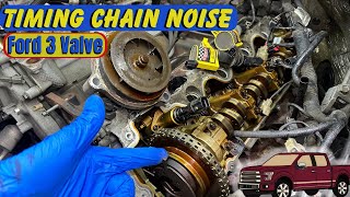 Cold Start Rattle Ford 54 Timing Chain Teardown [upl. by Maggee914]