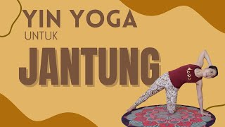 YIN YOGA UNTUK JANTUNG  LAKUKAN SAMBIL BARINGAN DI TEMPAT TIDUR [upl. by Acnaib987]