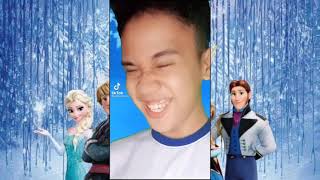 Yanyanquito  Tik Tok  Frozen Elsa and Yanyanquito   Tiktok compilation  try not laughpart 1 [upl. by Damha]