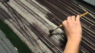 How to quickly ballast model train track [upl. by Buzz129]