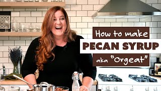 How to make Orgeat  PECAN SYRUP RECIPE [upl. by Nivra28]