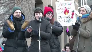 Sophie Cadieux au Grand rassemblement citoyen pour sauver lécole publique 22 décembre 2023 [upl. by Sandell642]