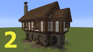 Minecraft Tutorial  Kleines Haus 2 mittelalterlich [upl. by Toomin993]