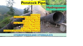 What is Penstock  Details about the penstock [upl. by Rubia719]