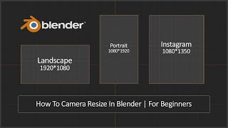 How To Resize Camera In Blender  only 1 minute [upl. by Kubis]