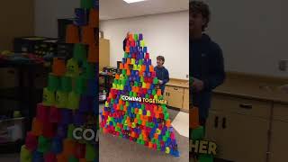 6th Graders Reach New Heights in Cup Stacking Challenge 😳 🙌 [upl. by Izy340]