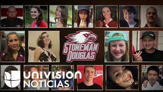 Rinden homenaje a las víctimas del tiroteo en la escuela Marjory Stoneman Douglas de Parkland [upl. by Justinian]