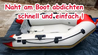 schnelle Lösung wenn das Boot oder SUP aus PVC an einer Naht etwas Luft verliert [upl. by Noirod]